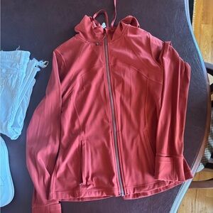 lululemon Women's Red Hooded Jacket-size 10